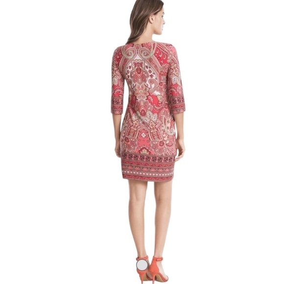 🌺WHBM Paisley Print Shift Dress Size S—CURRENTLY SOLD OUT ONLINE🌺 - Picture 2 of 4